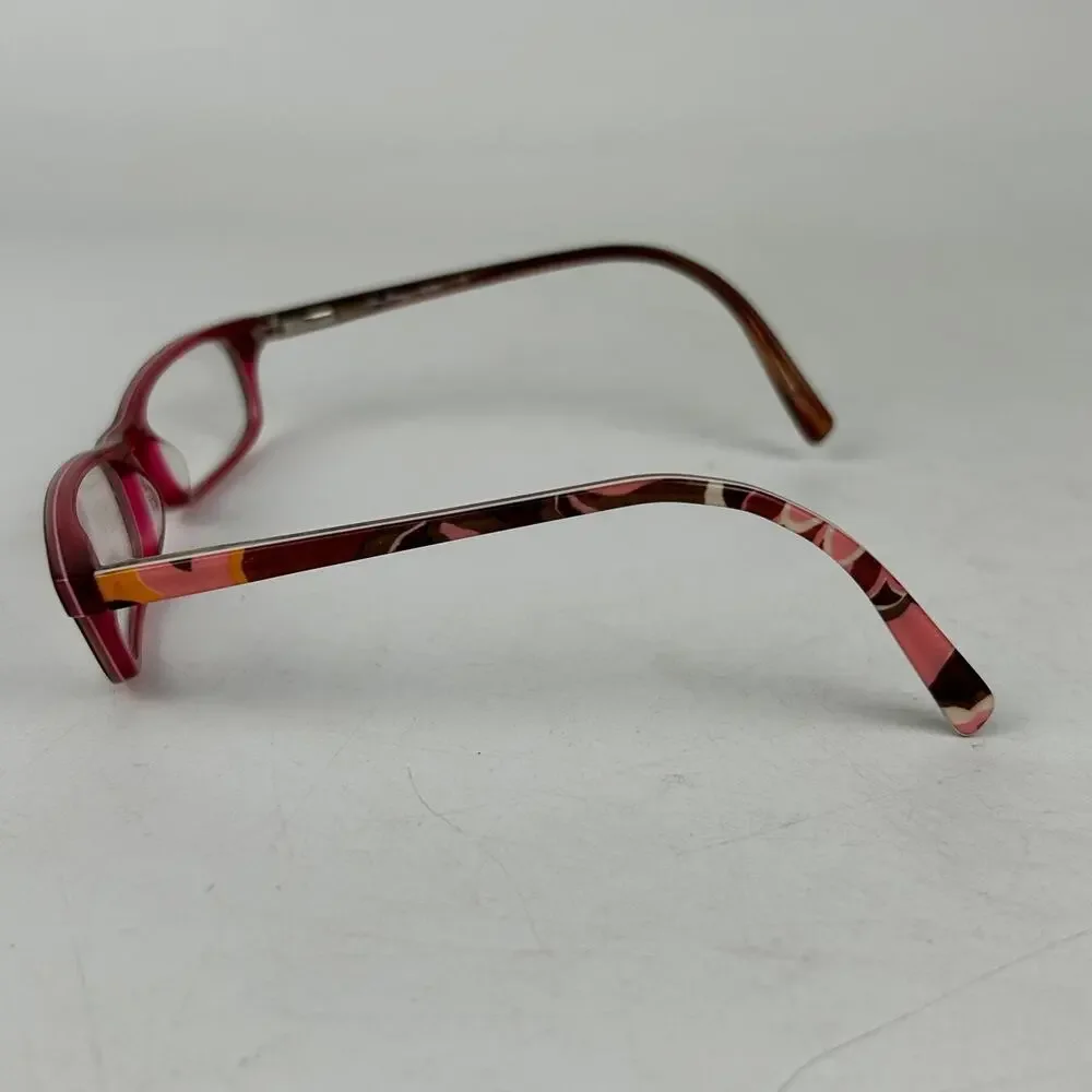 Vera Bradley 23034 LX‎ Eyeglasses Womens Brown Plastic Carnaby Frame 47-16
